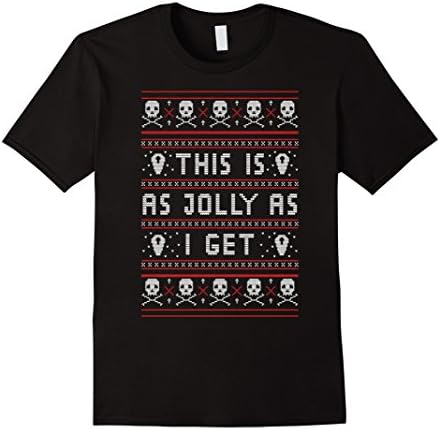 Men's Emo Gothic Ugly Christmas Sweater Medium Black