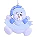 Personalized Baby's First Christmas Boy Snowman Ornament - Free Personalization ...