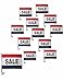 SALE red, white & blue Car Window Clip On Flag - Sold by the dozen starting at $22.80 - Qty. Discounts - PERFECT for CAR DEALERSHIP (12)