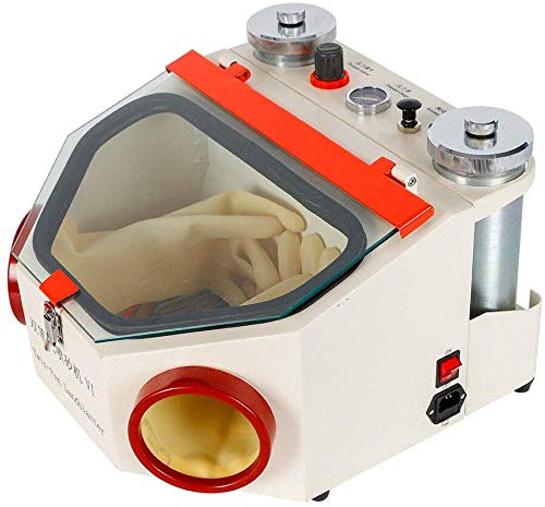 Sandblaster Twin Double Pen Fine Blasting Sandblaster Machine Sand Blaster Polisher Machine +Lamp (US Stock)