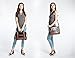 ECOSUSI Women Vintage PU Leather Laptop Bag Briefcase Crossbody Messenger Bags Satchel Purse, Dark Blue