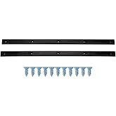 Chiffonade 2Pcs Skateboard Rib Bones Rails 36.5x1.7cm Flexible ABS Guardrails with Mounting Screws Skateboard Edge Protector Accessories for Longboard Skateboard​