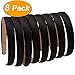 LONEEDY 8 Hard Headbands, 2cm Wide Non-slip Ribbon Hairband for Women (8 Black)
