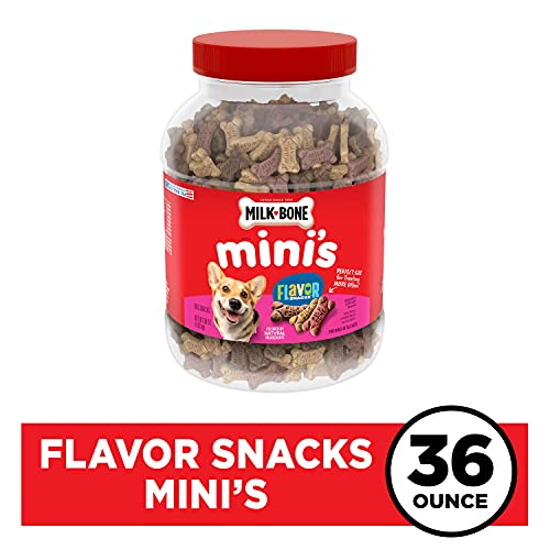 MILK-BONE FLAVOR SNACKS DOG TREATS MINI 36 OUNCE