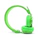 GranVela Q8 Wireless Bluetooth Headphones,Multifunction Foldable Headset with FM Radio, TF Card Player,Microphone and 3.5mm Detachable Cable，For Kids and Adults - Green