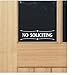 No Soliciting - White Vinyl Decal Stickers  - Package of 2 by Mysigncraft