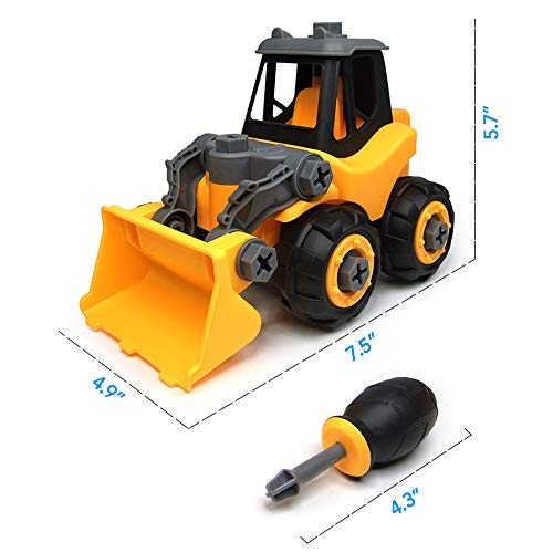 4 WisToyz+Bulldozer+Constructions+Screwdriver+Educational