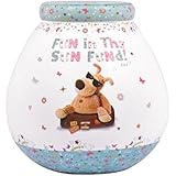 Ceramic Fleur De Lys Pot - Tall