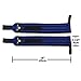 Wrist Wraps for Men & Women by MountFlow - Crossfit Weight Lifting Bench Powerlifting - Adjustable Velcro - Heavy Duty Strong Wide Support - with Thick Thumb Loop - Black & Blue Cotton & Neoprene