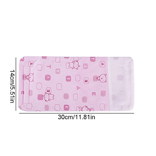 Baby Bottle Warmer - USB Portable Travel Mug Milk Heater Bottle Heater Feeding Bottle Infant Storage Bag (Color : Pink) - Thumbnail 5