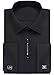 Alimens & Gentle French Cuff Regular Fit Dress Shirts (Cufflink Included) (16.5