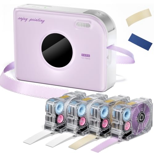 Phomemo A30 Ribbon Etikettendrucker,Bänder Label Printer 4 Ribbon/Etiketten