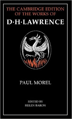 Amazon Com Paul Morel The Cambridge Edition Of The Works Of D H Lawrence Lawrence D H Baron Helen Books