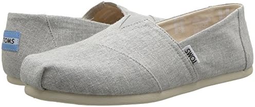 TOMS Women's Classics Drizzle Grey Slub Chambray Loafer, Size 9