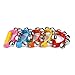 ZUINIUBI Alloy 5 Jingle Bells Sleigh Bells Instrument on Plastic Handle for Baby Kids Random Delivery