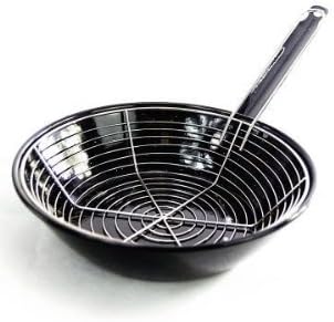 'Vaello' deep-fryer (24 cm) enamelled with basket