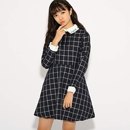 Amazon ピンク ラテ Pink Latte ドレス 卒服 衿付き ワンピース ネイビーウィンドウペン 293 15 Xs150cm ワンピース チュニック 通販
