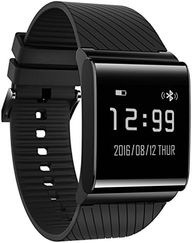 Fitness Tracker Metal Smart Watch, X9 Plus Bluetooth 4.0 Waterproof Smart Bracelet Bands Sport Watch Waistband with Heart Rate Monitor and Blood Pressure Monitor for IOS Android Smartphone (Black)