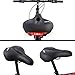 Cycloving Comfortable Gel Bike Seat with Bright Taillight, Memory Foam Padded Leather Wide Bicycle Saddle Fit Most Men Women Bikesthumb 4