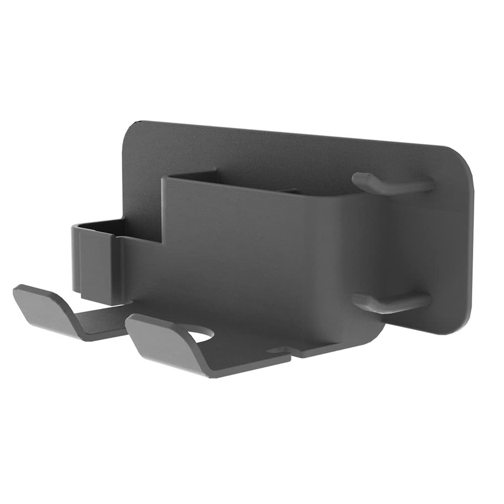 Hopbucan 1Set Silicone Hair Dryer Storage Rack Bathroom Hair Dryer Hair Dryer Holders Black