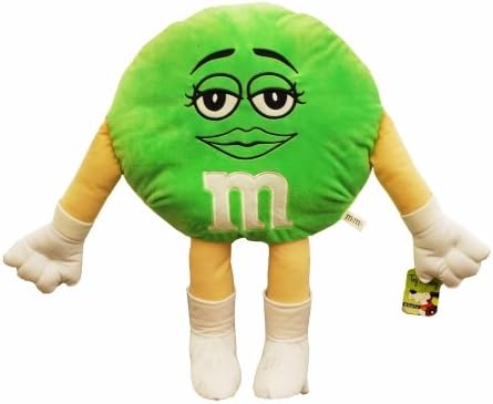 Toy Factory 3726202 20 in. Plush Green M&amp;M Pillow