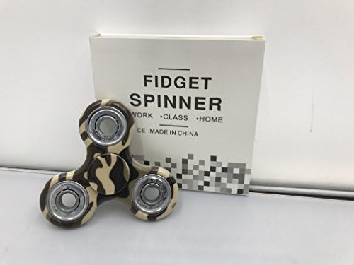 FIDGET SPINNER HAND SPIN CAMO CAMOUFLAGE MILITARY DESIGN ADHD STRESS ANXIETY REDUCER TOY SHIPS FROM USA SUPER FAST SHIPPING WHITE FOX ELECTRONICS