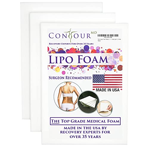 Lipo Foam Sheets for Post Surgery, Surgical Compression Garments. Top Medical Grade for Lipo