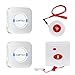 CallToU Caregiver Pager Wireless Nurse Calling Call Alert System 1 Pendant/Portable SOS Call Button 1 Fixed/Mounted Emergency Call Button 2 Receivers Patient Help System for Home/Personal Attention