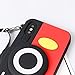 Soft Silicone Mickey Mouse Camera Case with Length Adjustable Strap for iPhone X 10 iPhoneX Red Black Color 3D Disney Cartoon Wearable Cute Lovely Fashion Kawaii Design Gift Girls Teens Kids Boy Women
