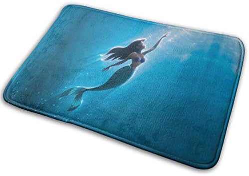 Greatbe Welcome Door Mat Disney Mermaid Princess Ariel Indoor Outdoor Bathroom Decor Doormats Rubber Non Slip 40 X 60 Cm