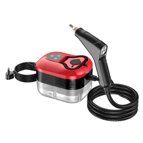 Steam Cleaner, Handheld Steam Cleaner for Cleaning, 1500W Portable Steam Cleaner with 6-Level Adjustable & Quick Heat-Up, Steam Cleaner for Home, Kitchen, Bathroom, Tile, Grout, Dirt, Car Detailing