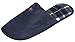 J. Fiallo Mens Ultra Soft Fabric Scuff House Slipper With Inner Plaid (Navy)XL