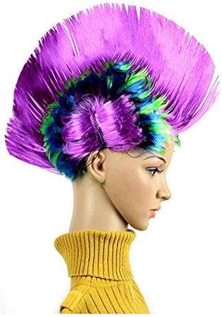 Amazon Jhzm Aysmg面白いクリスマスハロウィンウィッグ仮装ヘッドドレスモホーク族の髪の櫛 ランダムカラー配信 縁日用品 おもちゃ