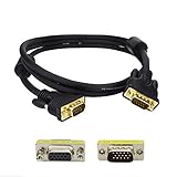 VGA Cable for Projectors, HDTVs, Displays and More VGA Enabled Devices 6 Feet（1.8 Meters）