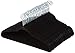 AmazonBasics Velvet Suit Hangers - 100-Pack, Black (Renewed)