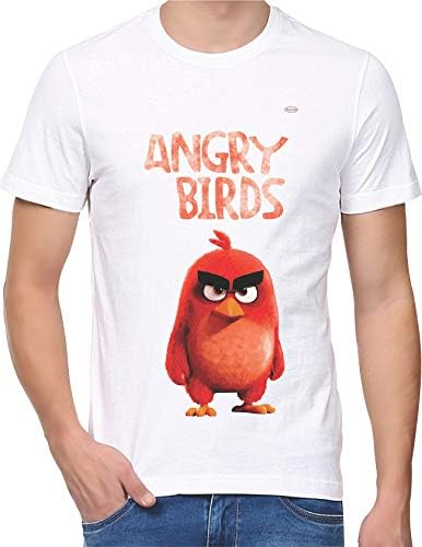 Style Eva - Angry Birds Printed T-Shirts Collections for Men and Women, Code 236 - Round Neck with Half Sleeves