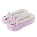 GLENMEARL Womens Warm Cozy and Lovely Animal Non-Skid Knit Indoor Home Floor Slippers Socks for Adults Girls … (6.5-8.5, Pink Pig)