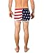 VBRANDED Men's American Flag Side Split Running Shorts Medium Red/White/Blue