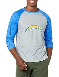 FOCO Men's NFL Team Raglan T-Shirt, Gray Big