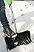 ORIENTOOLS Snow Pusher with D-Grip Handle and Foot Plate, The Shovel Perfect for Shoveling or Pushing Snow, Soils and Grains (19