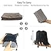 Travel Bread Travel Foot Rest Pillow, 3 Levels Adjustable Height Inflatable Travel Leg Rest Pillow for Foot Rest on Airplane, Car, Train, Office, Travel Pillow for Kids to Sleep on Long Flights (Blue)