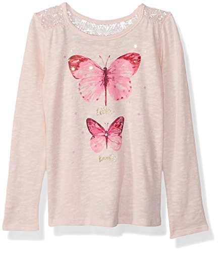 The Children's Place Baby Girls' Long Sleeve Top, Crystal Pink 08480, 18-24MONTH