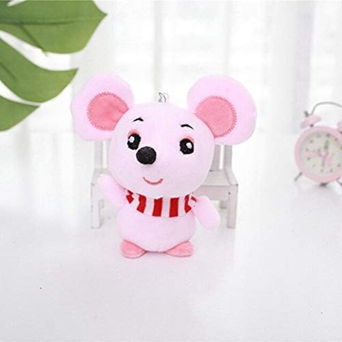 TAA19 - Stuffed Animals - 12CM Mouse Plush Toy Keyring Holder Anime Keychain Car Key Keychains Key Pendant for Bag Gifts for Women Kids Girls Keychain