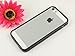 Black Hot Bumper Skin Case With Crystal Clear Back Cover for iPhone 5 5G