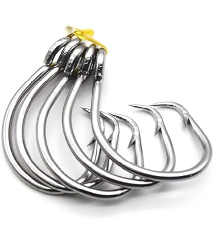 Amazon.com : 18/0 Big Game Black Forged Straight Circle Hooks 10pk Shark &  Swordfish : Sports & Outdoors
