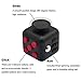 Colovis Fidget Cube Relieves Stress, Anxiety and Boredom Desk Toy for Children and Adults (Black, 2Pack)