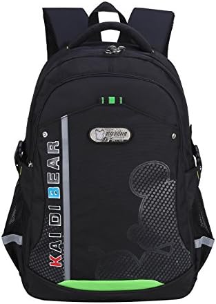 Hyundly Reflective Strip Teen Girls Boys School Men Women Backpacks For Middle School Bookbag And Traveling Daypack (black)