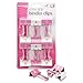 Officemate Breast Cancer Awareness Medium Easy Grip Binder Clips, Pack of 12, Pink/White (08905)