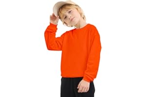 JIAHONG Kids Fleece Sweatshirts Soft Cotton Warm Crewneck Shirt Long Sleeve Pullover Sweatshirts for Boys or Girls