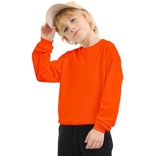 thumbnail image 2 of Kids Fleece Sweatshirts - Soft Cotton Blend Crewneck Pullovers For Boys & Girls | Long Sleeve Casual Sweatshirts 2 of 9
